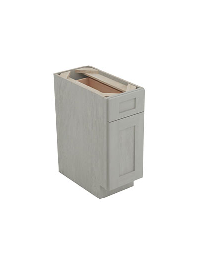 Nova Light Grey Shaker B09 1 Drawer 1 Door Base Cabinet Closed