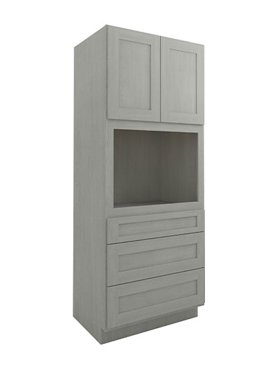 Nova Light Grey Shaker Oc3384b 3 Drawer 2 Door Oven Cabinet Closed