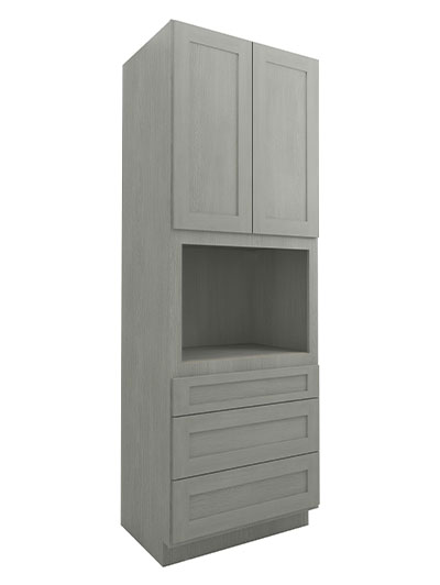 Nova Light Grey Shaker Oc3396b 3 Drawer 2 Door Oven Cabinet Closed