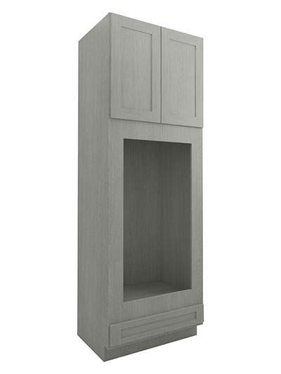 Nova Light Grey Shaker Om3390b 1 Drawer 2 Door Double Oven Cabinet Closed