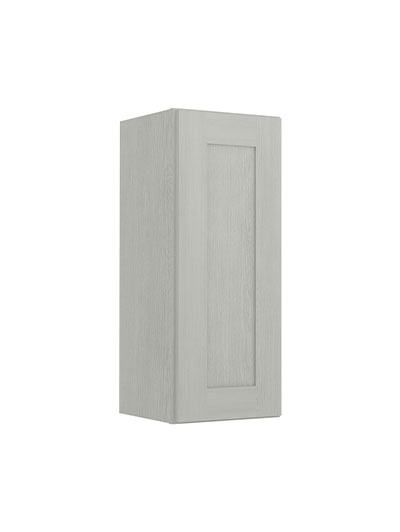 Nova Light Grey Shaker W1230 Single Door Wall Cabinet Closed