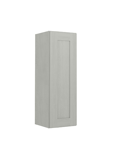 Nova Light Grey Shaker W1236 Single Door Wall Cabinet Closed