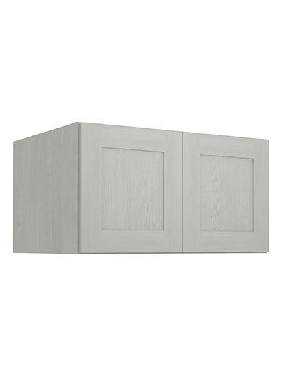 Nova Light Grey Shaker W331824b Refrigerator Wall Cabinet Closed