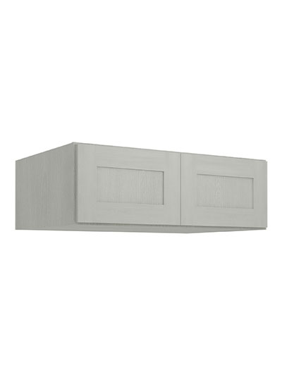 Nova Light Grey Shaker W361224b Refrigerator Wall Cabinet Closed