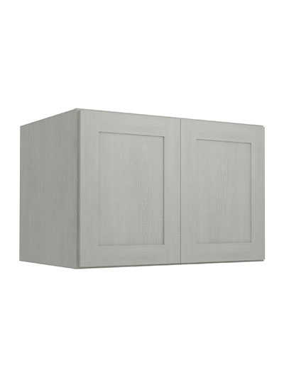 Nova Light Grey Shaker W362424b Refrigerator Wall Cabinet Closed