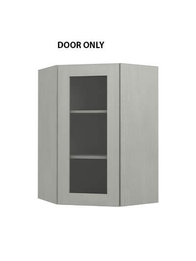 Nova Light Grey Shaker Wdc2436gd Glass Door Closed