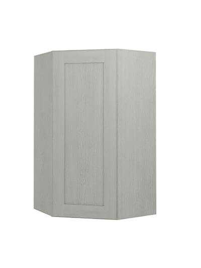 Nova Light Grey Shaker Wdc2442 Diagonal Corner Wall Cabinet Closed