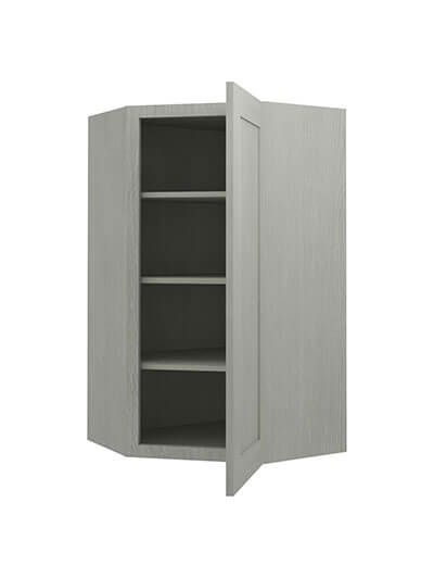 AN-WDC2442: Nova Light Grey Shaker 24″ Diagonal Corner Wall Cabinet