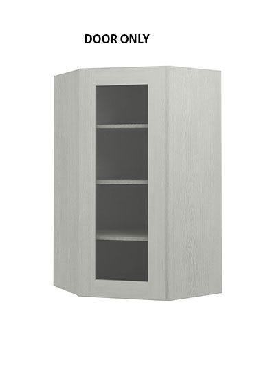 Nova Light Grey Shaker Wdc2442gd Glass Door Closed