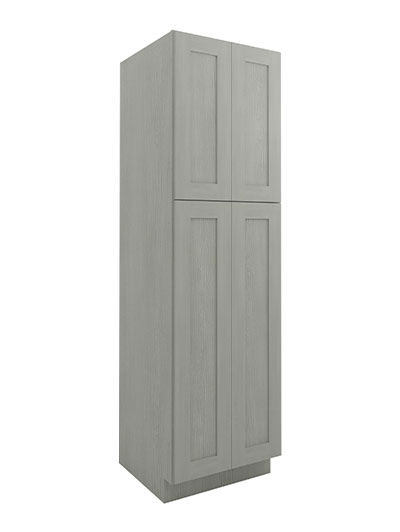 Nova Light Grey Shaker Wp2484b 4 Door Pantry Cabinet Closed