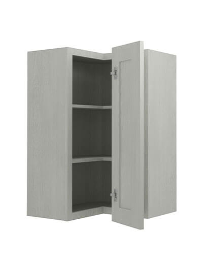 AN-WSQ2436: Nova Light Grey Shaker 24″ Corner Wall Cabinet