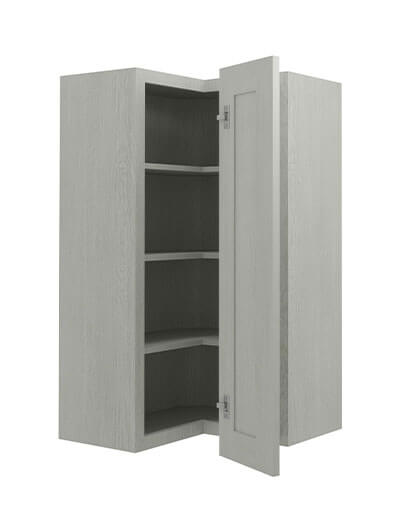 AN-WSQ2442: Nova Light Grey Shaker 24″ Corner Wall Cabinet