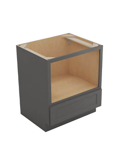 Shaker Grey Bmw30 Base Microwave Cabinet Closed