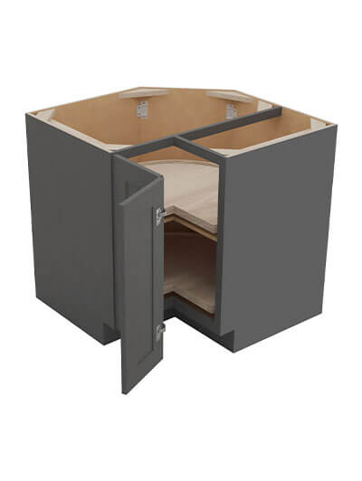 SG-LSB36: Shaker Grey 36″ Lazy Susan Corner Base Cabinet