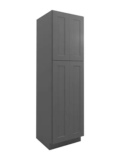 Shaker Grey U249024 Utility Cabinet Four Doors Closed
