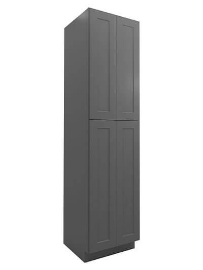 Shaker Grey U309624 Utility Cabinet Four Doors Closed