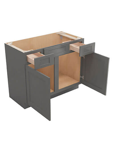SG-VSD48: Shaker Grey 48″ Vanity Combo Base