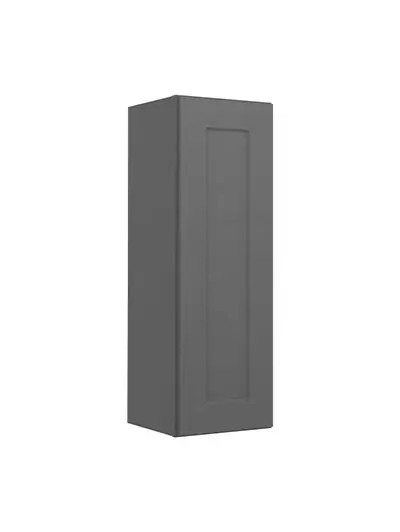 Shaker Grey W1536 Single Door Wall Cabinet Closed