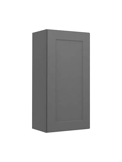 Shaker Grey W1830 Single Door Wall Cabinet Closed