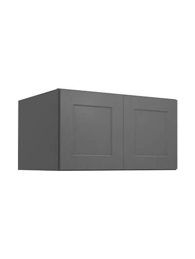 Shaker Grey W332424 Wall Refrigerator Cabinet Closed
