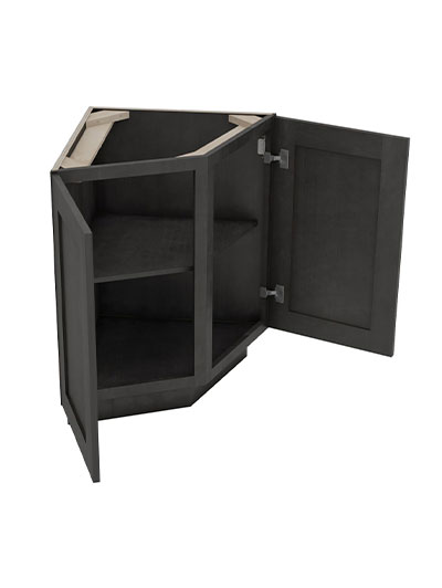 AG-AB24 (Base): Greystone Shaker 24″ Angle Base End Cabinet