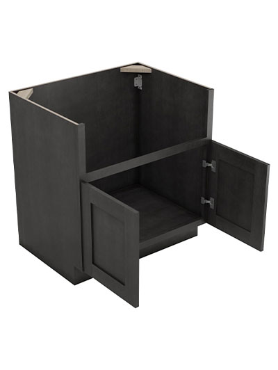 AG-FSB33B: Greystone Shaker 33″ 2 Door Farm Sink Base Cabinet