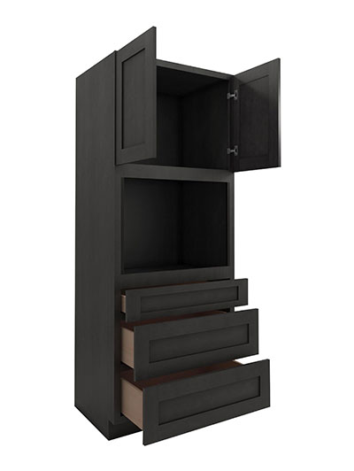 AG-OC3384B: Greystone Shaker 33″ 3 Drawer 2 Door Oven Cabinet