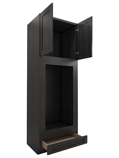 AG-OM3390B: Greystone Shaker 33″ 1 Drawer 2 Door Double Oven Cabinet