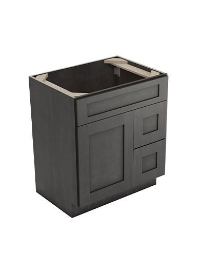 Greystone Shaker S3021dr Right Drawers Vanity Closed