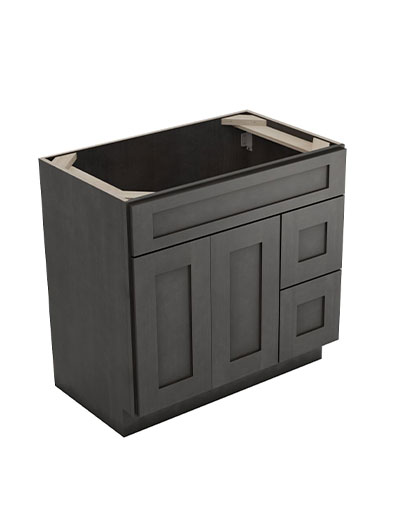 Greystone Shaker S3621bdr Right Drawerts Vanity Closed