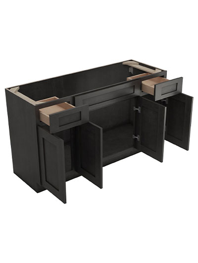 AG-S6021B12D-34-1/2″: Greystone Shaker 60″ Drawers (2) Vanity