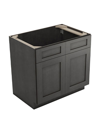 Greystone Shaker Sb36b 2 Door Sink Base Cabinet Closed