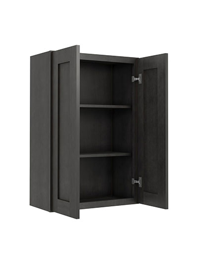 AG-W2436B: Greystone Shaker 24″ Double Door Wall Cabinet