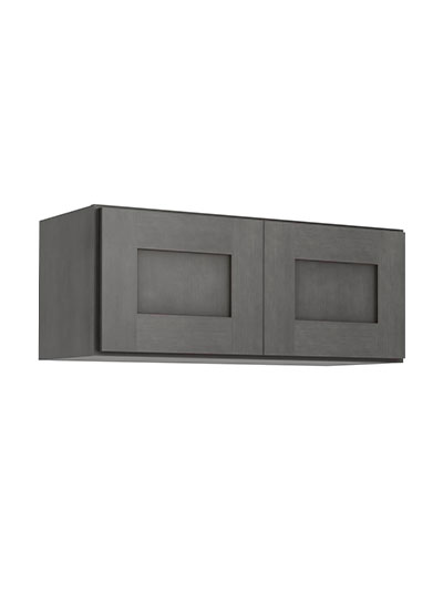 Greystone Shaker W3012b Double Door Bridge Wall Cabinet Closed