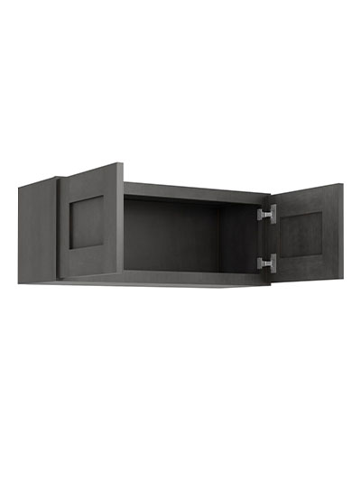 AG-W3012B: Greystone Shaker 30″ Double Door Bridge Wall Cabinet
