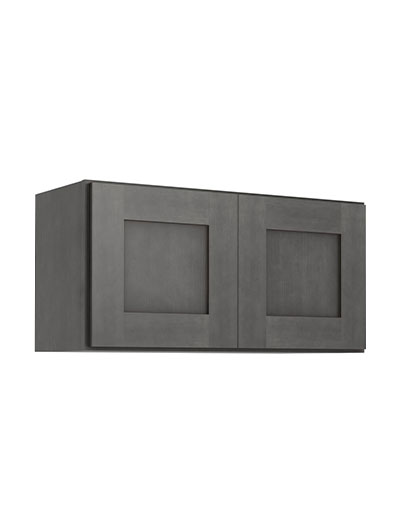 Greystone Shaker W3015b Double Door Bridge Wall Cabinet Closed