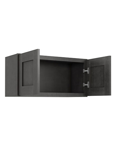 AG-W3015B: Greystone Shaker 30″ Double Door Bridge Wall Cabinet