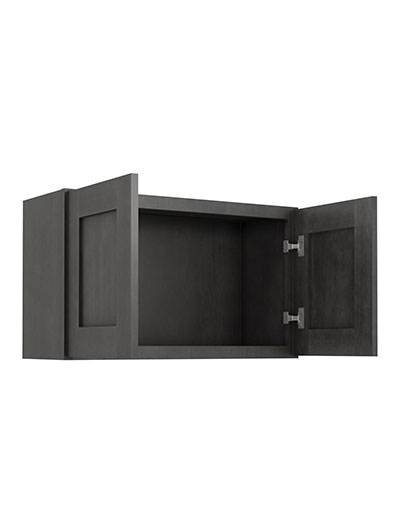 AG-W3018B: Greystone Shaker 30″ Double Door Bridge Wall Cabinet