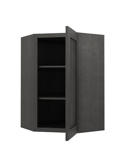 AG-WDC2436: Greystone Shaker 24″ Diagonal Corner Wall Cabinet