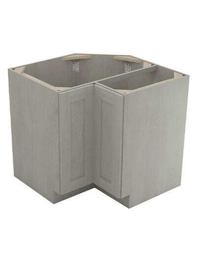 Nova Light Grey Shaker Ls3309 Lazy Susan Base Cabinet Closed