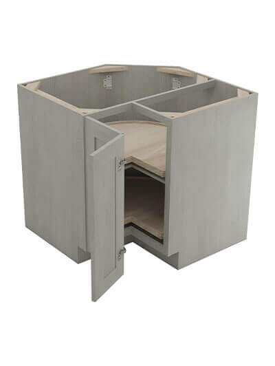AN-LS3309: Nova Light Grey Shaker 33″ Lazy Susan Base Cabinet