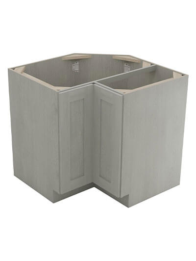 Nova Light Grey Shaker Ls3612 Lazy Susan Base Cabinet Closed
