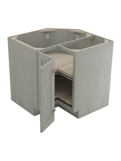 AN-LS3612: Nova Light Grey Shaker 36″ Lazy Susan Base Cabinet