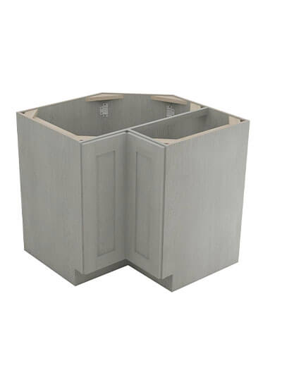 Nova Light Grey Shaker Ls3612s Easy Reach Corner Cabinet Closed