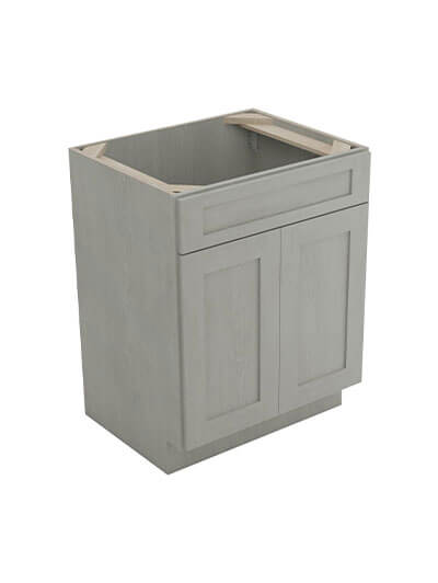 Nova Light Grey Shaker S3621b Sink Base Vanity Closed