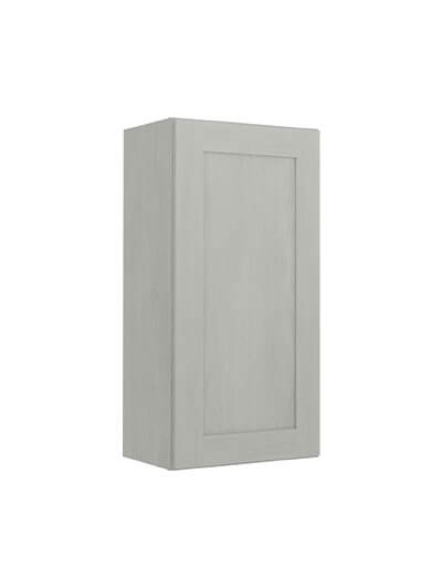 Nova Light Grey Shaker W1836 Single Door Wall Cabinet Closed