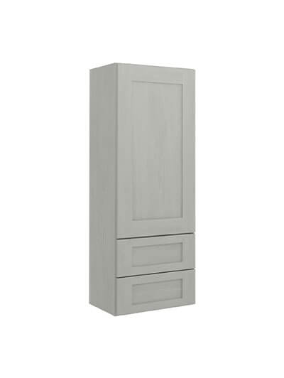 Nova Light Grey Shaker W2d1848 2 Drawer Wall Cabinet Closed
