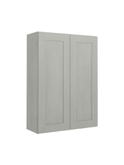 Nova Light Grey Shaker W3042b Double Door Wall Cabinet Closed