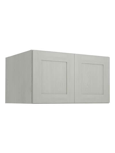 Nova Light Grey Shaker W332424b Refrigerator Wall Cabinet Closed