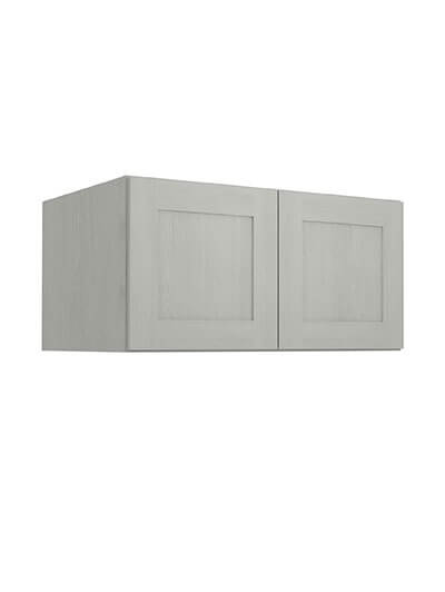 Nova Light Grey Shaker W361824b Refrigerator Wall Cabinet Closed
